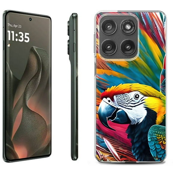 For Motorola Moto Edge 5G 2025 Protective Shockproof Phone Case, by OneToughShield - Macaw