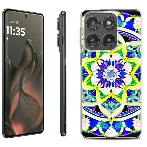 For Motorola Moto Edge 5G 2025 Protective Shockproof Phone Case, by OneToughShield - Mandalas Color