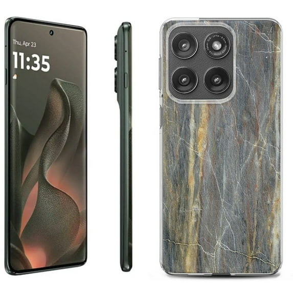 For Motorola Moto Edge 5G 2025 Protective Shockproof Phone Case, by OneToughShield - Marble/Camo