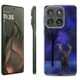 thumbnail image 1 of For Motorola Moto Edge 5G 2025 Protective Shockproof Phone Case, by OneToughShield - Midnight Deer, 1 of 4
