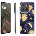 thumbnail image 1 of For Motorola Moto Edge 5G 2025 Protective Shockproof Phone Case, by OneToughShield - Moon Sun Star, 1 of 4