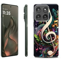 For Motorola Moto Edge 5G 2025 Protective Shockproof Phone Case, by OneToughShield - Music Notes Colorful