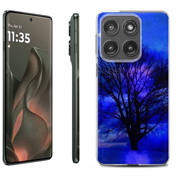 For Motorola Moto Edge 5G 2025 Protective Shockproof Phone Case, by OneToughShield - Night Tree