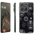 thumbnail image 1 of For Motorola Moto Edge 5G 2025 Protective Shockproof Phone Case, by OneToughShield - Skull Mix, 1 of 4