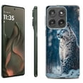 thumbnail image 1 of For Motorola Moto Edge 5G 2025 Protective Shockproof Phone Case, by OneToughShield - Snow Leopard, 1 of 4