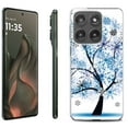 thumbnail image 1 of For Motorola Moto Edge 5G 2025 Protective Shockproof Phone Case, by OneToughShield - Snowflakes Tree, 1 of 4