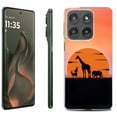 thumbnail image 1 of For Motorola Moto Edge 5G 2025 Protective Shockproof Phone Case, by OneToughShield - Sunset Safari, 1 of 4