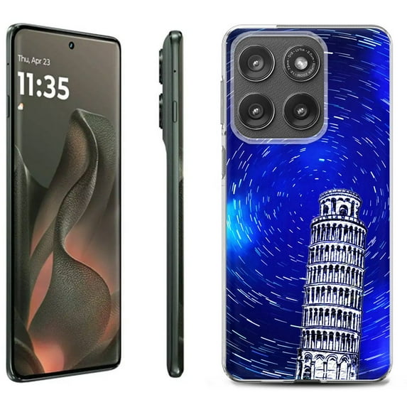 For Motorola Moto Edge 5G 2025 Protective Shockproof Phone Case, by OneToughShield - Tower of Pisa