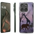 thumbnail image 1 of For Motorola Moto Edge 5G 2025 Protective Shockproof Phone Case, by OneToughShield - Twilight Safari, 1 of 4