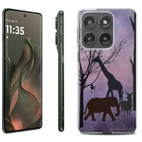 For Motorola Moto Edge 5G 2025 Protective Shockproof Phone Case, by OneToughShield - Twilight Safari