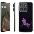 thumbnail image 1 of For Motorola Moto Edge 5G 2025 Protective Shockproof Phone Case, by OneToughShield - Zebra Running, 1 of 4