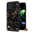 thumbnail image 1 of For Motorola Moto G 5G 2023 Pattern Design Bling Glitter Shockproof Hybrid Soft TPU Frame and Hard PC Back Slim Phone Case Cover by Xpression - Marble Black, 1 of 7