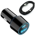 thumbnail image 1 of For Motorola Moto G 5G (2023) - Quick Car Charger, 36W 2-Port USB Cable Type-C PD Power Adapter DC Socket Plug-in for Motorola Moto G 5G (2023) Phone, 1 of 7