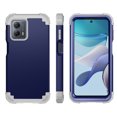 thumbnail image 1 of For Motorola Moto G 5G 2023, Slim Dual Layer 3 in 1 Heavy Duty Protection Hybrid Hard PC Soft Silicone Rugged Bumper Anti Slip Full-Body Protective Cases For Motorola Moto G 5G 2023,
Blue, 1 of 7