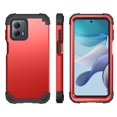 thumbnail image 1 of For Motorola Moto G 5G 2023, Slim Dual Layer 3 in 1 Heavy Duty Protection Hybrid Hard PC Soft Silicone Rugged Bumper Anti Slip Full-Body Protective Cases For Motorola Moto G 5G 2023,
Red, 1 of 7