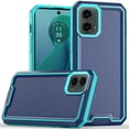 thumbnail image 1 of For Motorola Moto G 5G 2024 Rank Tough Strong Modern Fused Hybrid Case Cover - Blue, 1 of 3