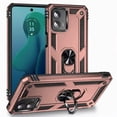 thumbnail image 1 of For Motorola Moto G 5G 2024 Ring Magnetic Kickstand Hybrid Case Cover - Rose Gold, 1 of 3