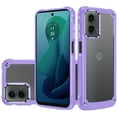 thumbnail image 1 of For Motorola Moto G 5G 2024 Ultimate CaseX Transparent Hybrid Case with Metal Buttons And Camera Edges - Light Purple, 1 of 3