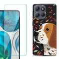 thumbnail image 1 of For Motorola Moto G 5G 2025 Phone Case Cover with Tempered Glass Screen Protector, by OneToughShield - Beagle, 1 of 4