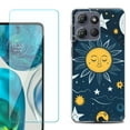 thumbnail image 1 of For Motorola Moto G 5G 2025 Phone Case Cover with Tempered Glass Screen Protector, by OneToughShield - Sun N Star, 1 of 4