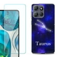 thumbnail image 1 of For Motorola Moto G 5G 2025 Phone Case Cover with Tempered Glass Screen Protector, by OneToughShield - Taurus, 1 of 4
