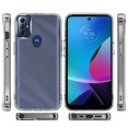 thumbnail image 1 of For Motorola Moto G Play 2023 Hybrid HD Crystal Clear Hard PC Back Gummy TPU Frame Slim with Chromed Buttons Cover ,Xpm Phone Case [ Transparent ], 1 of 7