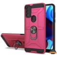 thumbnail image 1 of For Motorola Moto G Play 2023 Hybrid Ring Stand [360° Rotatable Ring Holder Magnetic Kickstand] Armor Shockproof TPU Phone Case Cover by Xpression - Hot Pink, 1 of 9