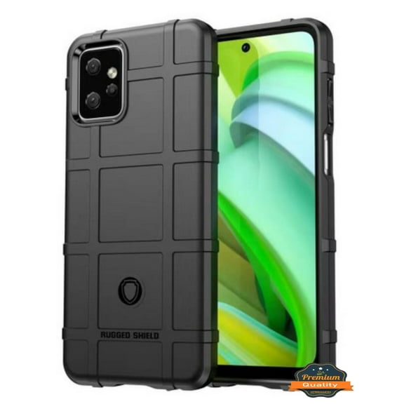 For Motorola Moto G Power 2023 Hybrid Heavy Duty Shock Absorption Impact Resistant TPU Rubber Rugged Shield Phone Case Cover by Xpression - Black