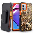 thumbnail image 1 of For Motorola Moto G Power 5G 2023 Heavy Duty Rugged Shockproof Full Body Protection 360 Swivel Kicktand Holster Belt Clip And Built in Screen Protector Phone Cover Case - Camo, 1 of 5