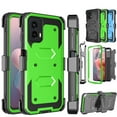 thumbnail image 1 of For Motorola Moto G Power 5G 2024 Case, Takfox Heavy Duty Rugged Defender Full Body Protection Phone Case Cover with Swivel Belt Clip Holster & Built in Screen Protector - Green, 1 of 9
