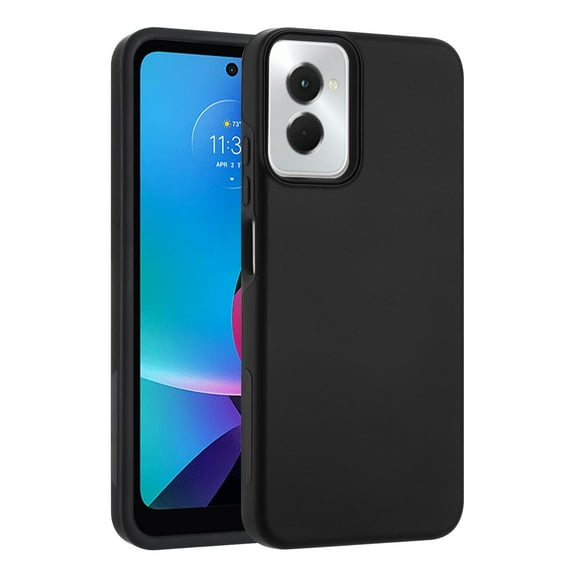 For Motorola Moto G Power 5G 2024 Impact Dual Layer Protective Shockproof Hybrid Case Cover Black