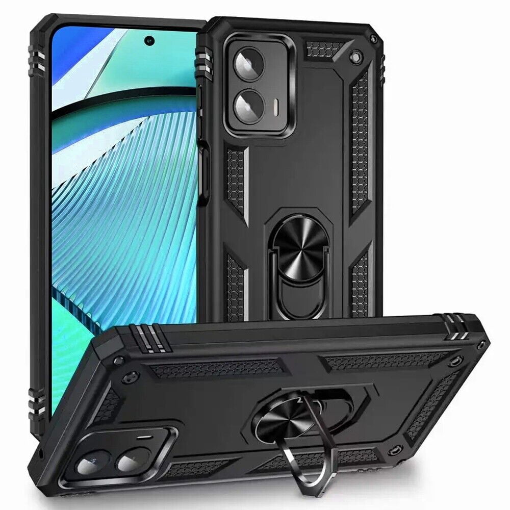 For Motorola Moto G Power 5G 2024 XT2415V Ring Kickstand Phone Cover Case -  SHRG Black - Walmart.com