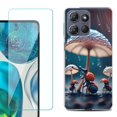 thumbnail image 1 of For Motorola Moto G Power 5G 2025 Phone Case Cover with Tempered Glass Screen Protector, by OneToughShield - Ant n Mushroom, 1 of 4