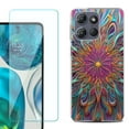 thumbnail image 1 of For Motorola Moto G Power 5G 2025 Phone Case Cover with Tempered Glass Screen Protector, by OneToughShield - Doodle Art, 1 of 4
