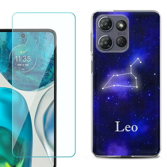 For Motorola Moto G Power 5G 2025 Phone Case Cover with Tempered Glass Screen Protector, by OneToughShield - Leo