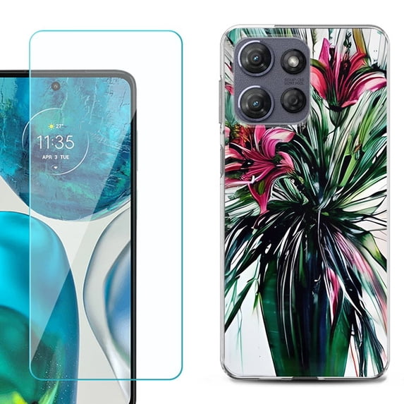 For Motorola Moto G Power 5G 2025 Phone Case Cover with Tempered Glass ...