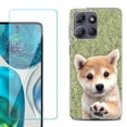 thumbnail image 1 of For Motorola Moto G Power 5G 2025 Phone Case Cover with Tempered Glass Screen Protector, by OneToughShield - Shiba, 1 of 4