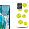 thumbnail image 1 of For Motorola Moto G Power 5G 2025 Phone Case Cover with Tempered Glass Screen Protector, by OneToughShield - Softball Seven, 1 of 4
