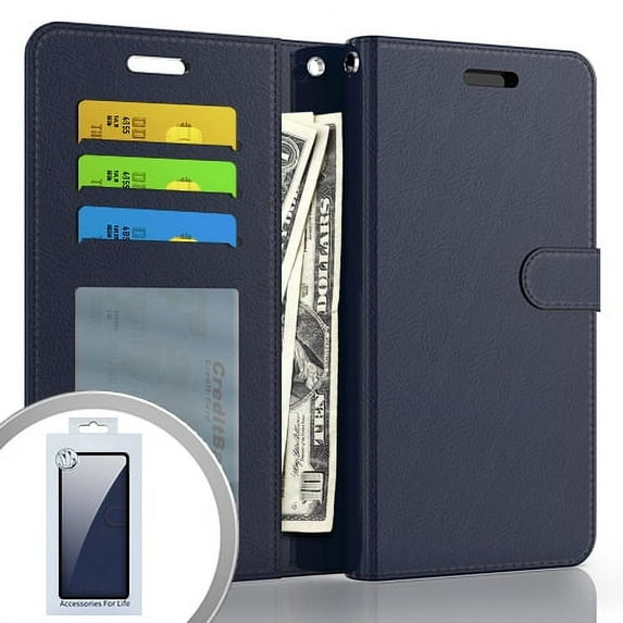 For Motorola Moto G Pure G Power 2022 Walletpouch3 Navyblue