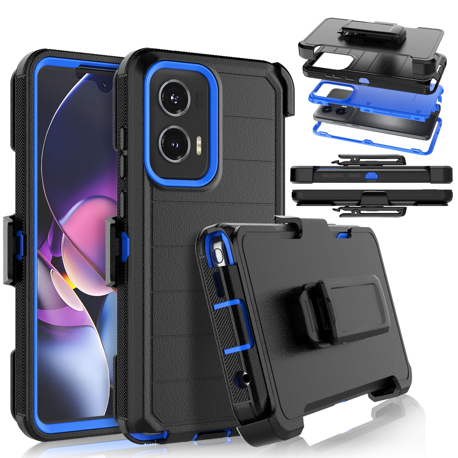 For Motorola Moto G Stylus 2024 5G Case,Takfox Holster Phone Case with