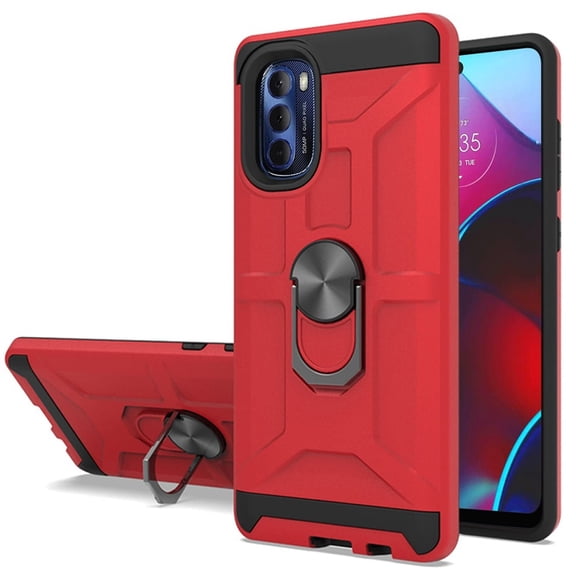 For Motorola Moto G Stylus 4G XT2211DL 2022 Dynamic Kickstand Cover Phone Case - Red