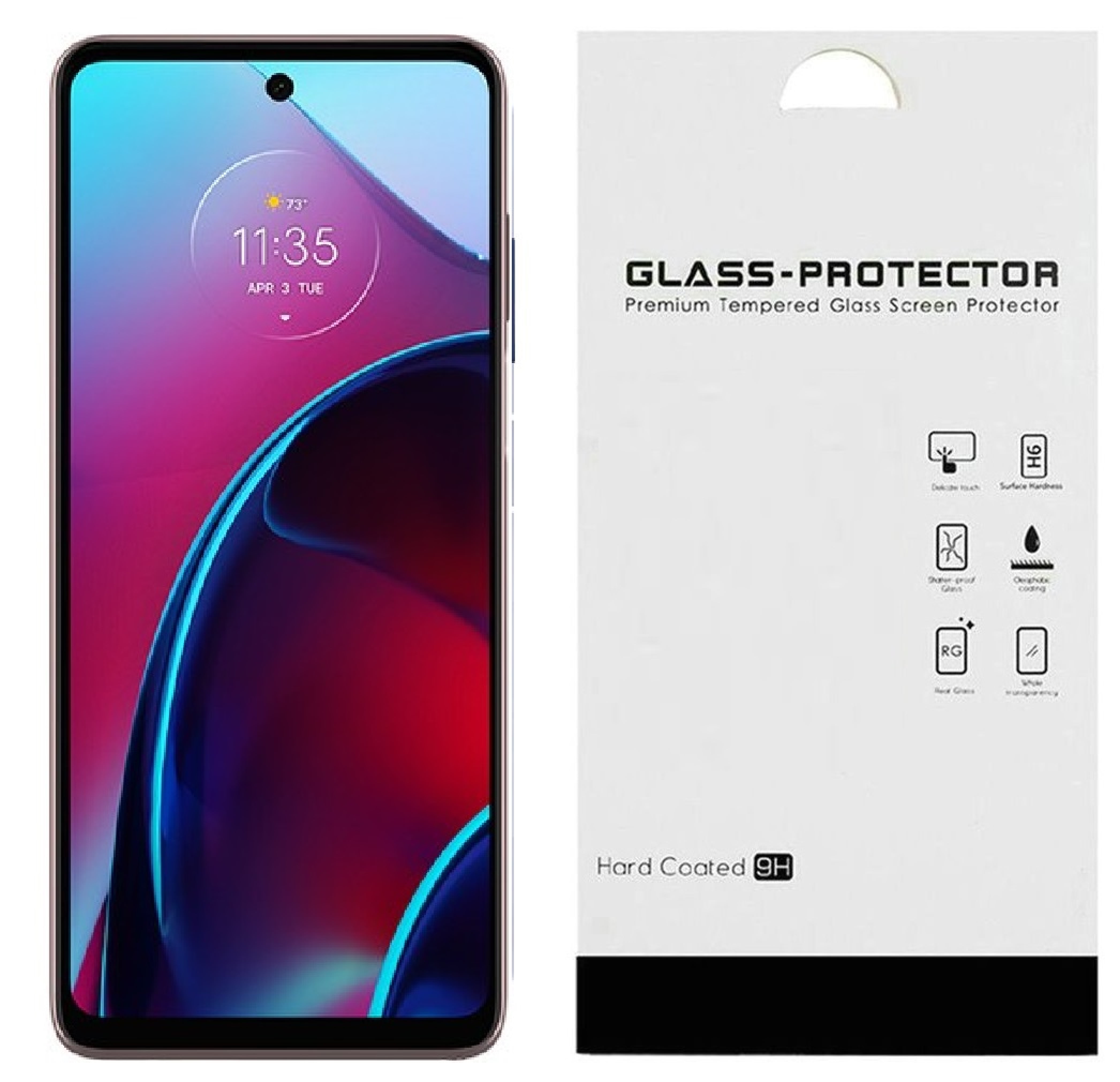 3x Motorola Moto G 2024 Screen Protector - Clear PET Film With Cloth & Stickers