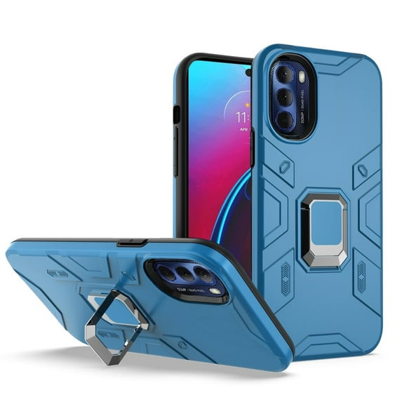 For Motorola Moto G Stylus 4g 2022 XT2211DL Advanced Cover Case + Tempered Glass - Blue