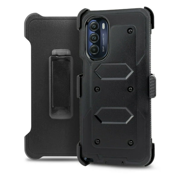 For Motorola Moto G Stylus 5G 2022 (NOT FIT G STYLUS 5G 2021) Phone Case Dual Layer Full-Body Drop Resistant Shockproof Case with Built In Screen Protector