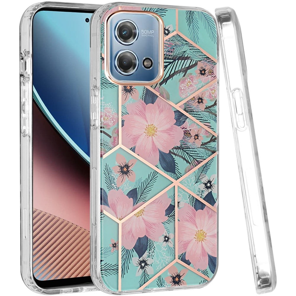 For Motorola Moto G Stylus 5G 2023 Fashion Floral IMD Design Flower Pattern  Hybrid Protective Rubber TPU Cover ,Xpm Phone Case [ Tropical Floral ]