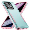 thumbnail image 1 of For Motorola Moto G Stylus 5G 2025 / G Stylus 5G 2026 Case Shockproof Rugged Full Body Protection Heavy Duty Dust/Drop Proof Cover Case​,Green&Pink, 1 of 8
