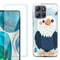 thumbnail image 1 of For Motorola Moto G Stylus 5G 2025 Phone Case Cover with Tempered Glass Screen Protector, by OneToughShield - Eagle Smile, 1 of 4