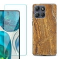 thumbnail image 1 of For Motorola Moto G Stylus 5G 2025 Phone Case Cover with Tempered Glass Screen Protector, by OneToughShield - Marble / Earth, 1 of 4