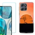 thumbnail image 1 of For Motorola Moto G Stylus 5G 2025 Phone Case Cover with Tempered Glass Screen Protector, by OneToughShield - Sunset Dachshund, 1 of 4