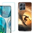 thumbnail image 1 of For Motorola Moto G Stylus 5G 2025 Phone Case Cover with Tempered Glass Screen Protector, by OneToughShield - Surfing, 1 of 4